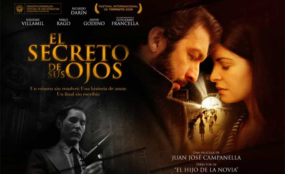 Flyer de presentación de la película El secreto de sus ojos